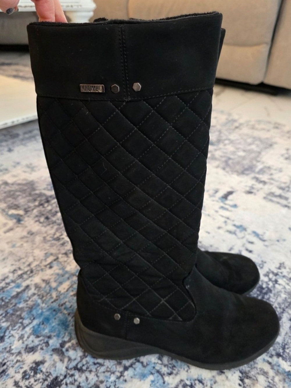 💥💥3 For $30💥💥 Khombu Quilted Black Knee Boots